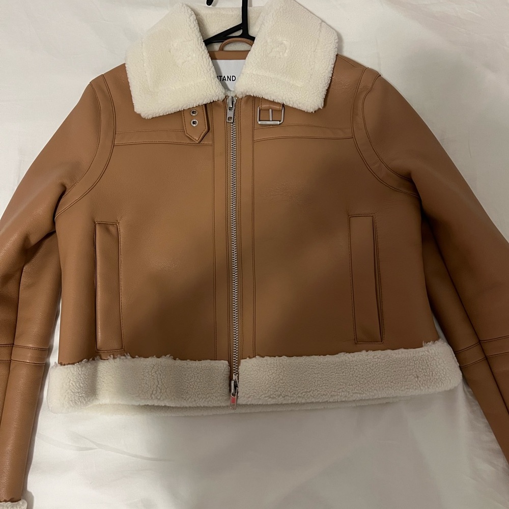 SOLD Stand Studio Beige Lorelle Jacket Sz 34 - Picture 4 of 5